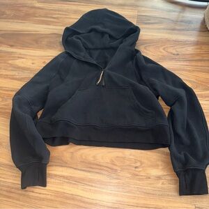 lululemon athletica Black Cropped Hoodie